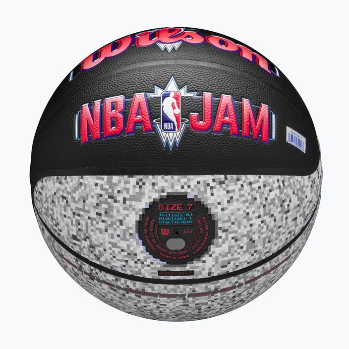 М'яч баскетбольний Wilson NBA Jam Indoor Outdoor black/grey розмір 7 5