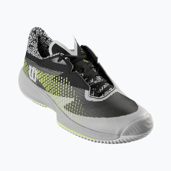 Кросівки для тенісу чоловічі Wilson Kaos Swift 1.5 сірі WRS330150 11