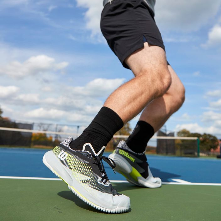 Кросівки для тенісу чоловічі Wilson Kaos Swift 1.5 сірі WRS330150 18