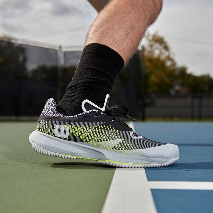 Кросівки для тенісу чоловічі Wilson Kaos Swift 1.5 сірі WRS330150 19