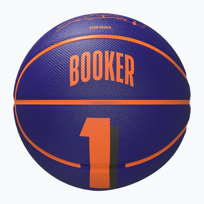 М'яч баскетбольний дитячий Wilson NBA Player Icon Mini Booker navy розмір 3