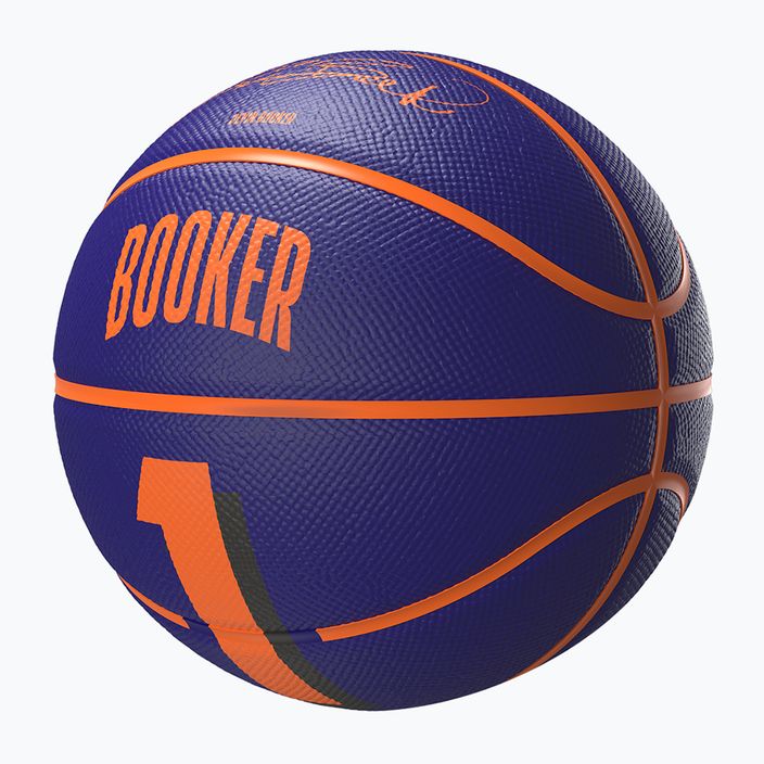 М'яч баскетбольний дитячий Wilson NBA Player Icon Mini Booker navy розмір 3 3