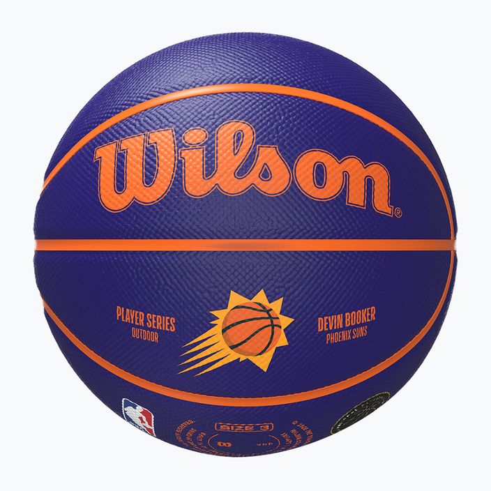 М'яч баскетбольний дитячий Wilson NBA Player Icon Mini Booker navy розмір 3 5