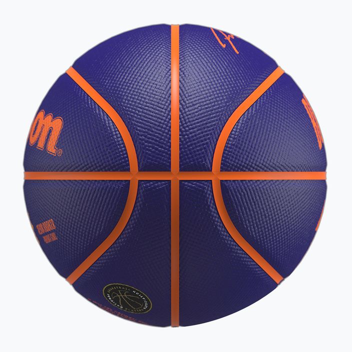 М'яч баскетбольний дитячий Wilson NBA Player Icon Mini Booker navy розмір 3 6