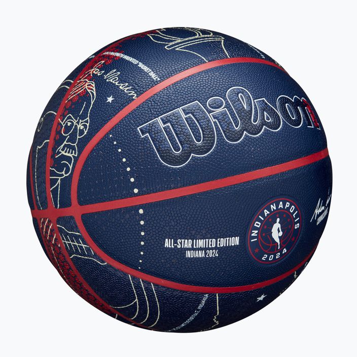 М'яч баскетбольний Wilson 2024 NBA All Star Collector + коробка brown розмір 7 2