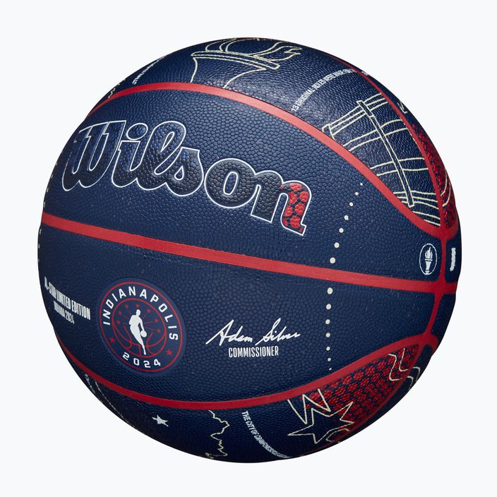 М'яч баскетбольний Wilson 2024 NBA All Star Collector + коробка brown розмір 7 3