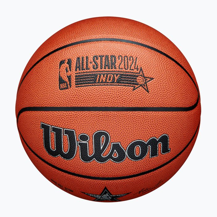 М'яч баскетбольний Wilson 2024 NBA All Star Replica + коробка brown розмір 7 4