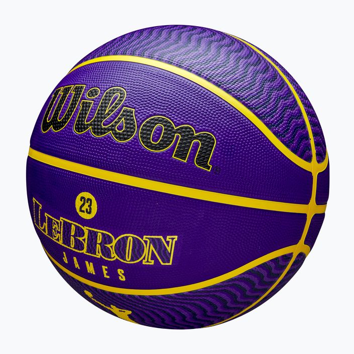 М'яч баскетбольний Wilson NBA Player Icon Outdoor Lebron blue розмір 7 3