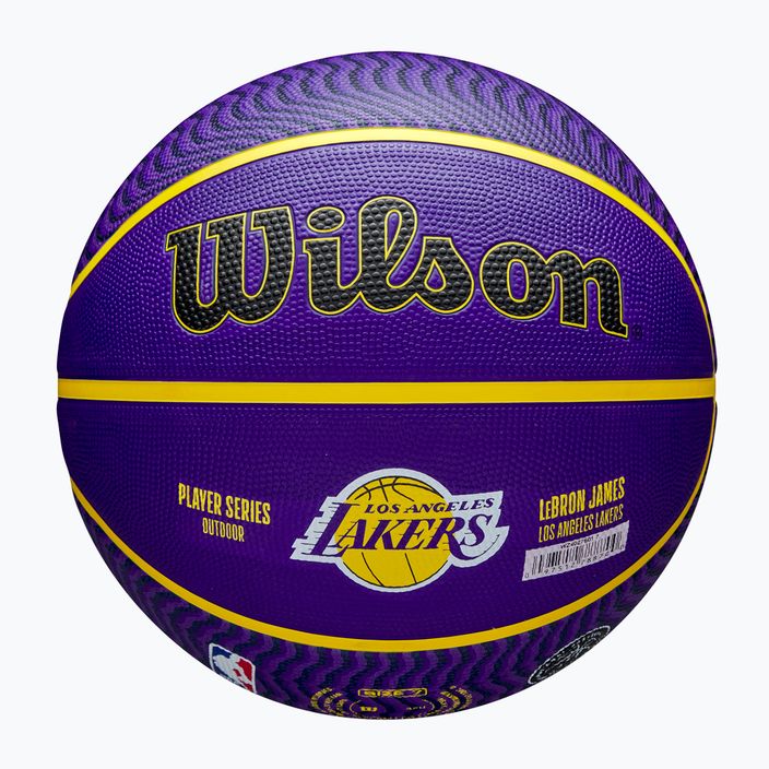М'яч баскетбольний Wilson NBA Player Icon Outdoor Lebron blue розмір 7 5