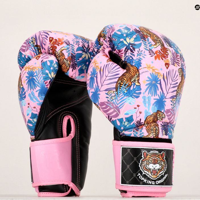 Рукавиці боксерські Top King Boxing Wild Tiger black/pink 6