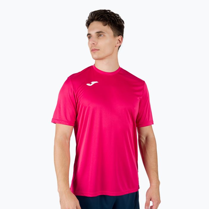 Футболка футбольна Joma Combi SS рожева 100052