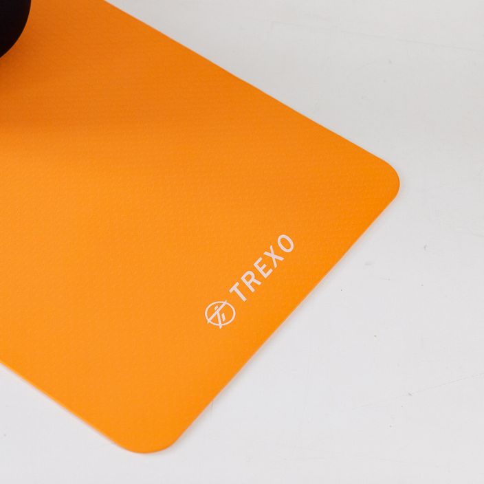 Килимок для йоги TREXO TPE 6 mm помаранчевий YM-T01P 10