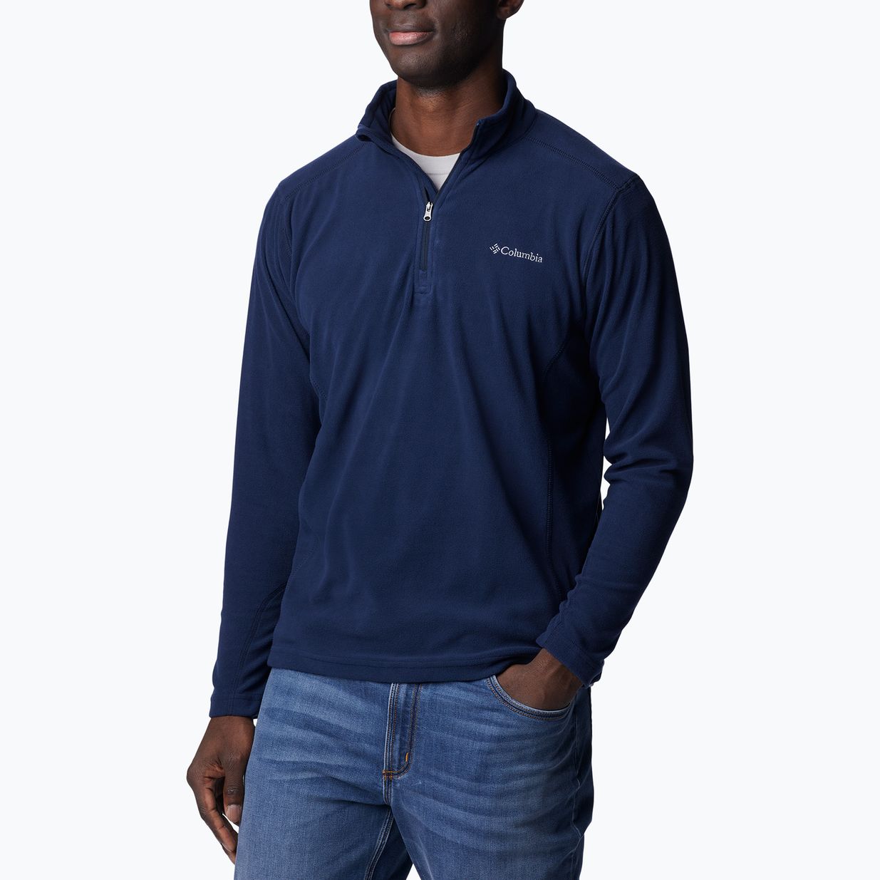 Кофта трекінгова чоловіча Columbia Klamath Range II HZ collegiate navy solid 4