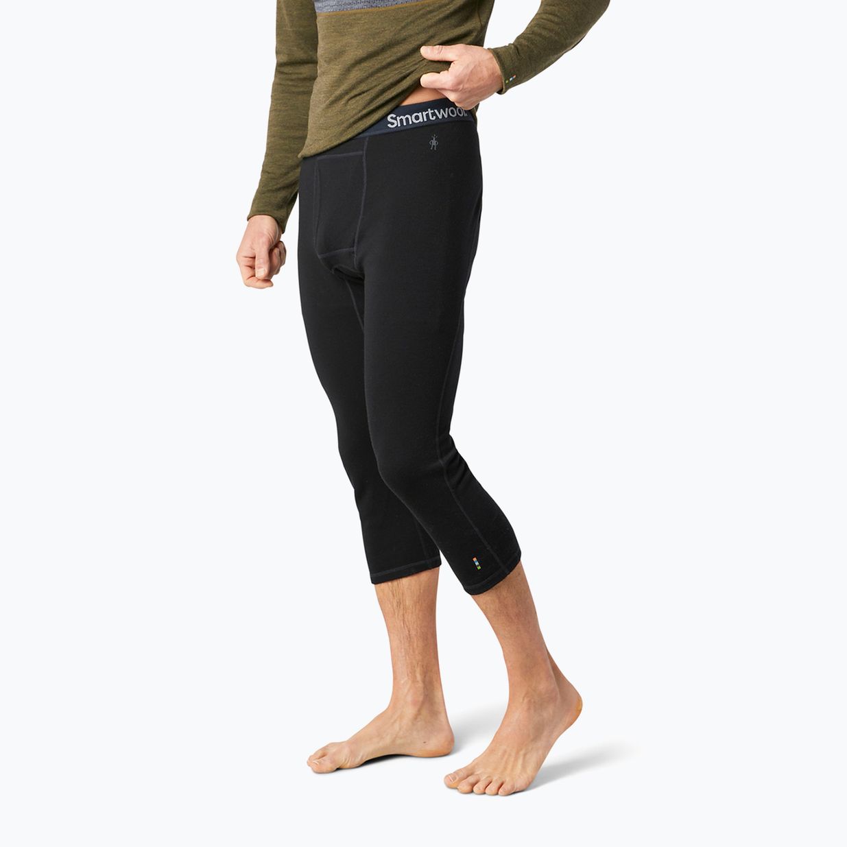 Чоловіча термобілизна Smartwool Classic Thermal Merino Base Layer 3/4 Bottom Boxed чорна