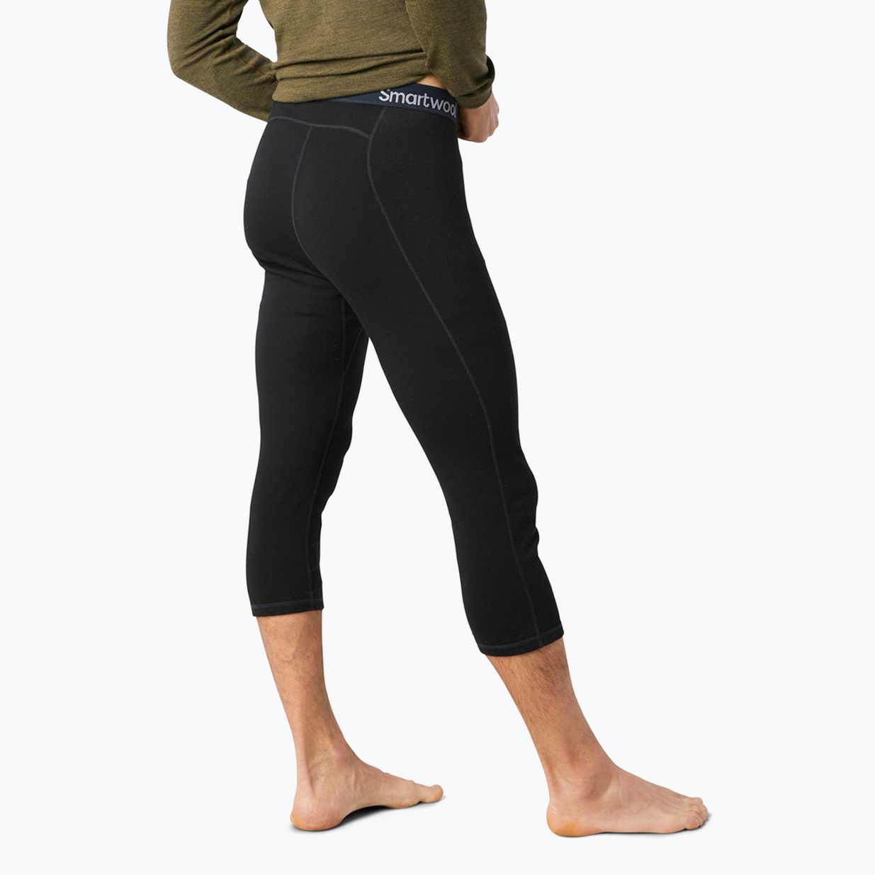 Чоловіча термобілизна Smartwool Classic Thermal Merino Base Layer 3/4 Bottom Boxed чорна 3