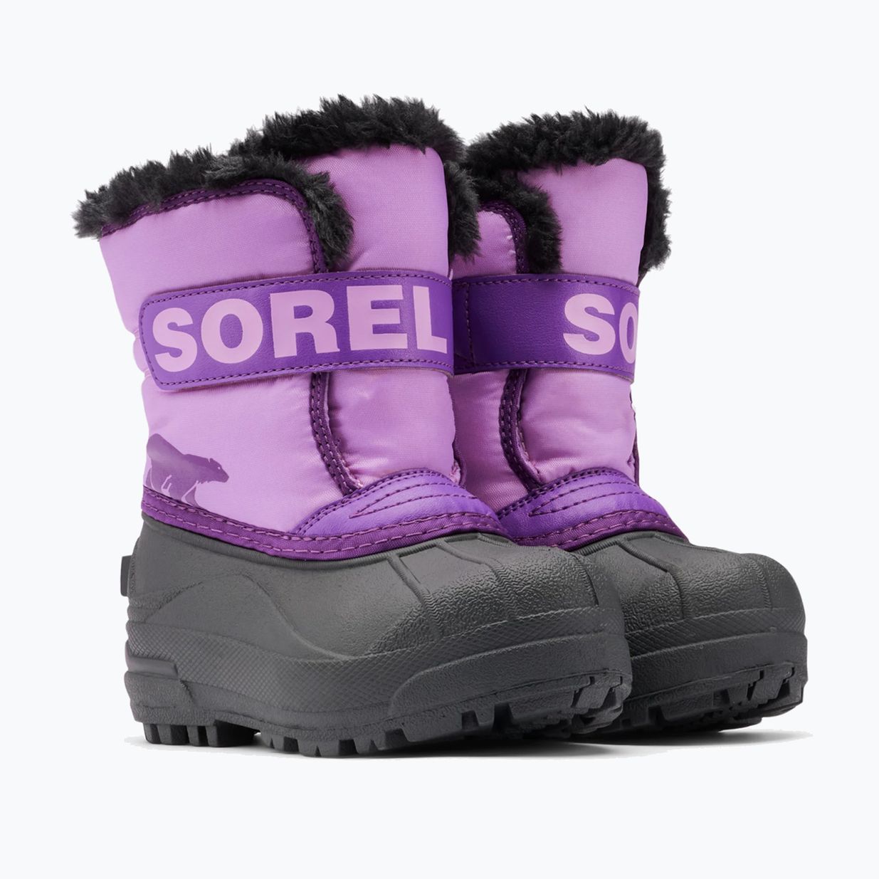 Снігоступи дитячі Sorel Snow Coммander gumdrop/purple violet 9