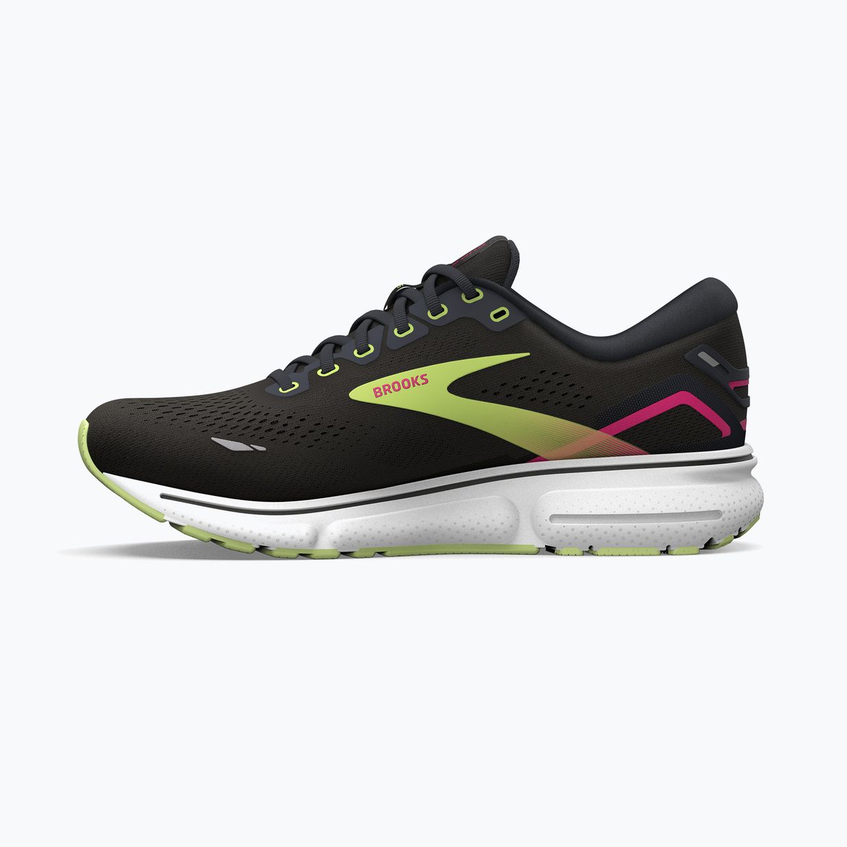 Кросівки для бігу жіночі Brooks Ghost 15 black/ebony/sharp green 13