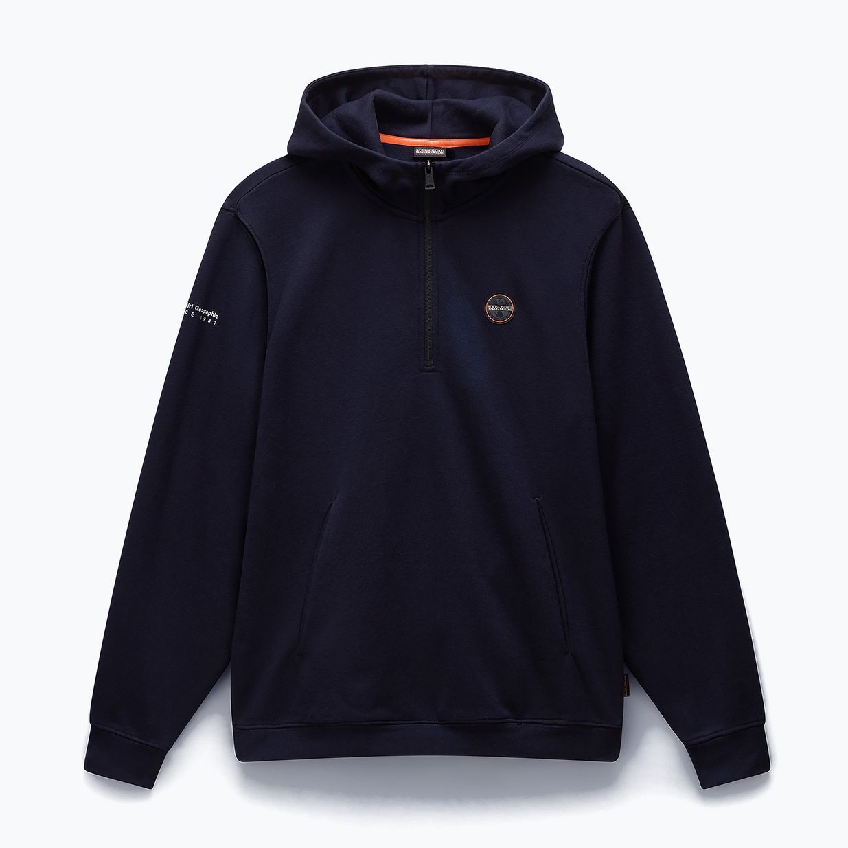 Кофта чоловіча Napapijri B-Badge Half Zip Hooded blu marine 6