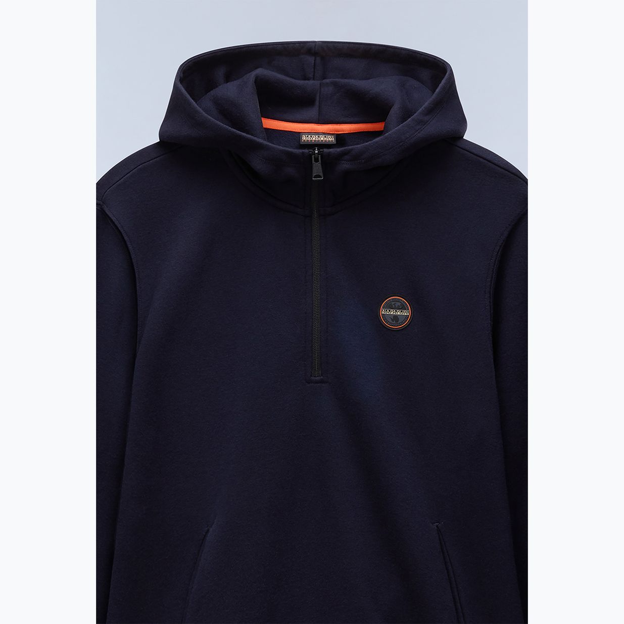 Кофта чоловіча Napapijri B-Badge Half Zip Hooded blu marine 8