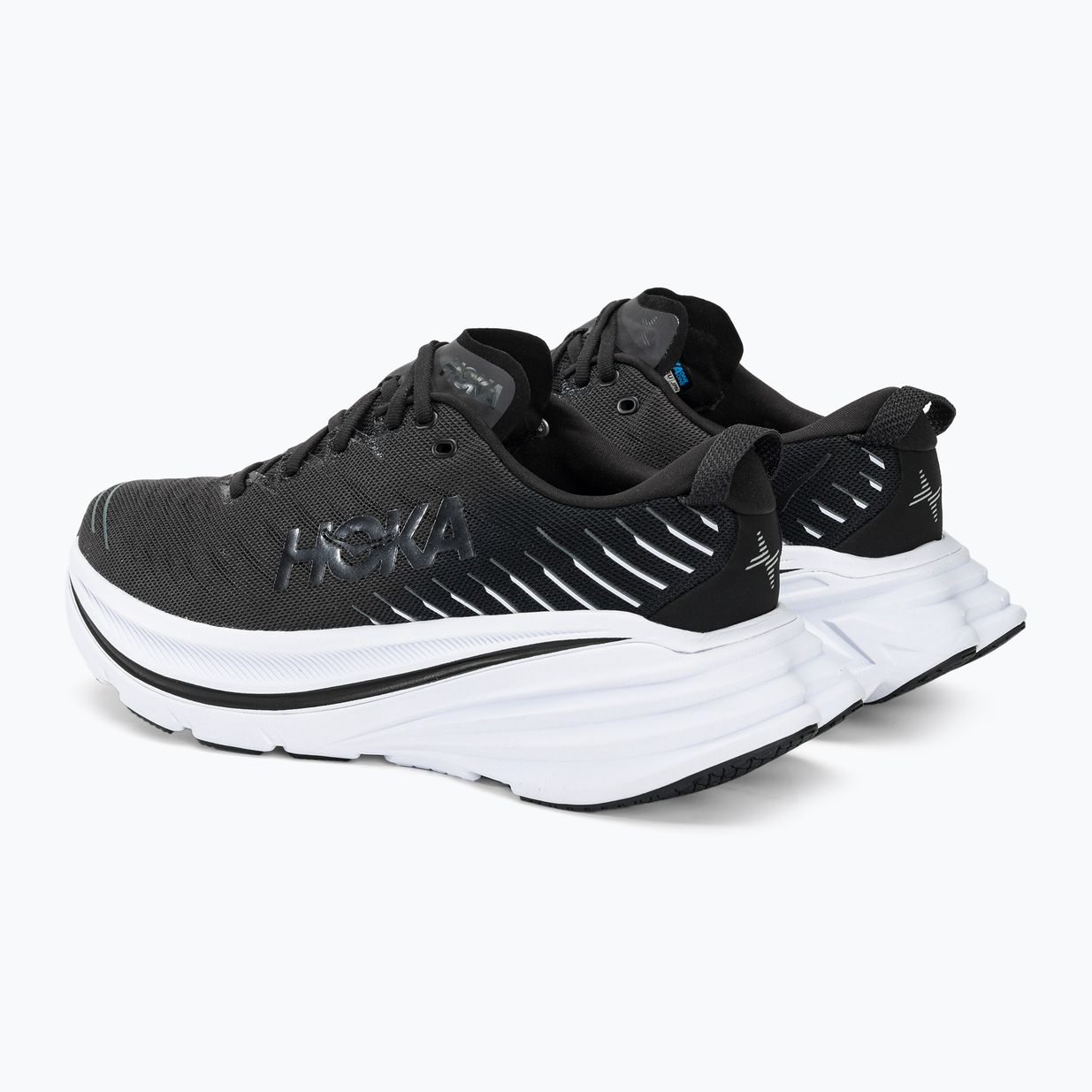 Черевики для бігу чоловічі HOKA Bondi X black/white 4