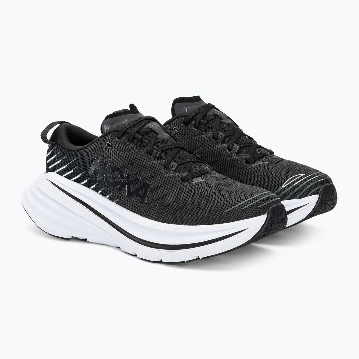 Черевики для бігу чоловічі HOKA Bondi X black/white 5