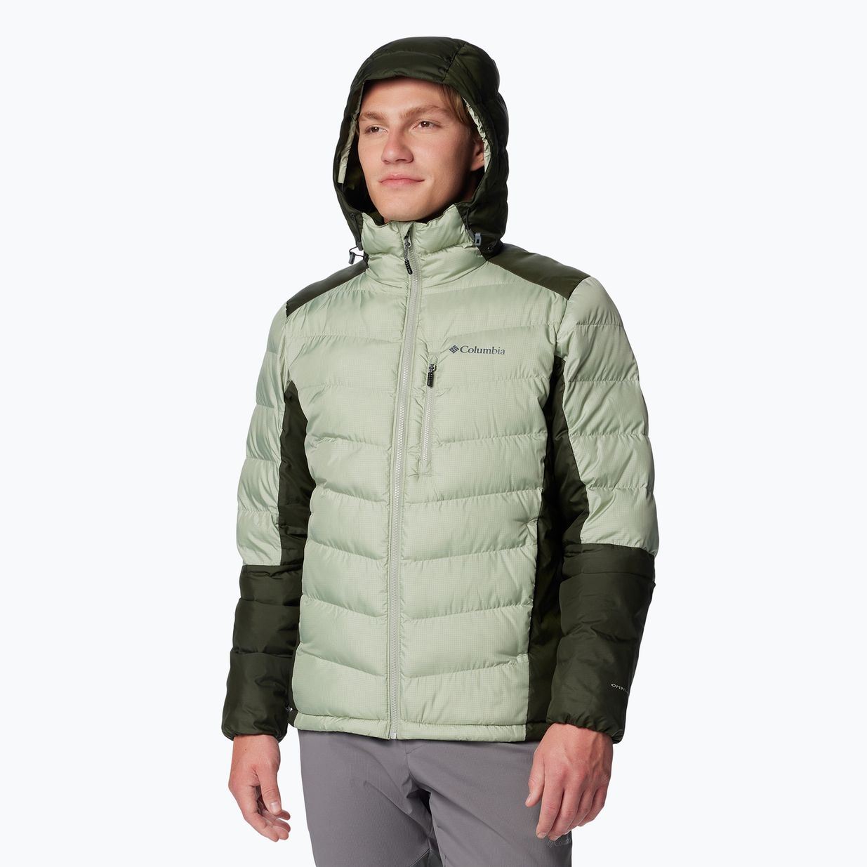 Пуховик чоловічий Columbia Labyrinth Loop II Hooded safari/ greenscape 4