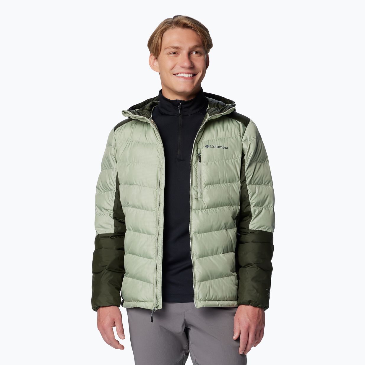 Пуховик чоловічий Columbia Labyrinth Loop II Hooded safari/ greenscape 6