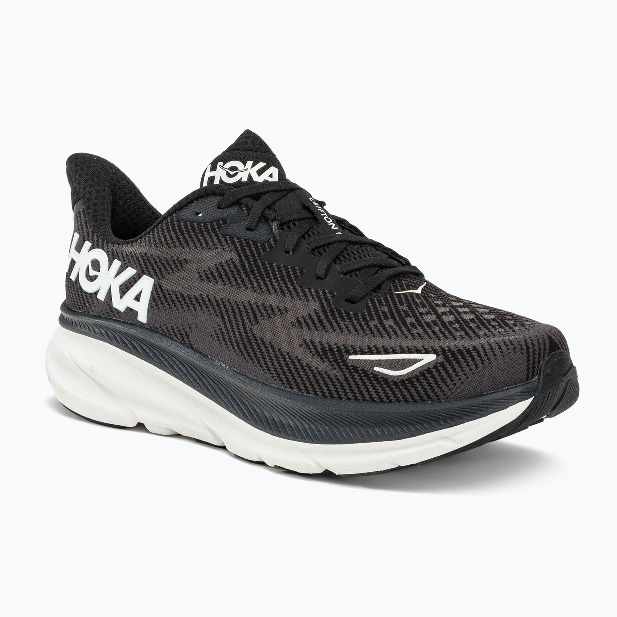 Кросівки для бігу чоловічі HOKA Clifton 9 чорні 1127895-BWHT