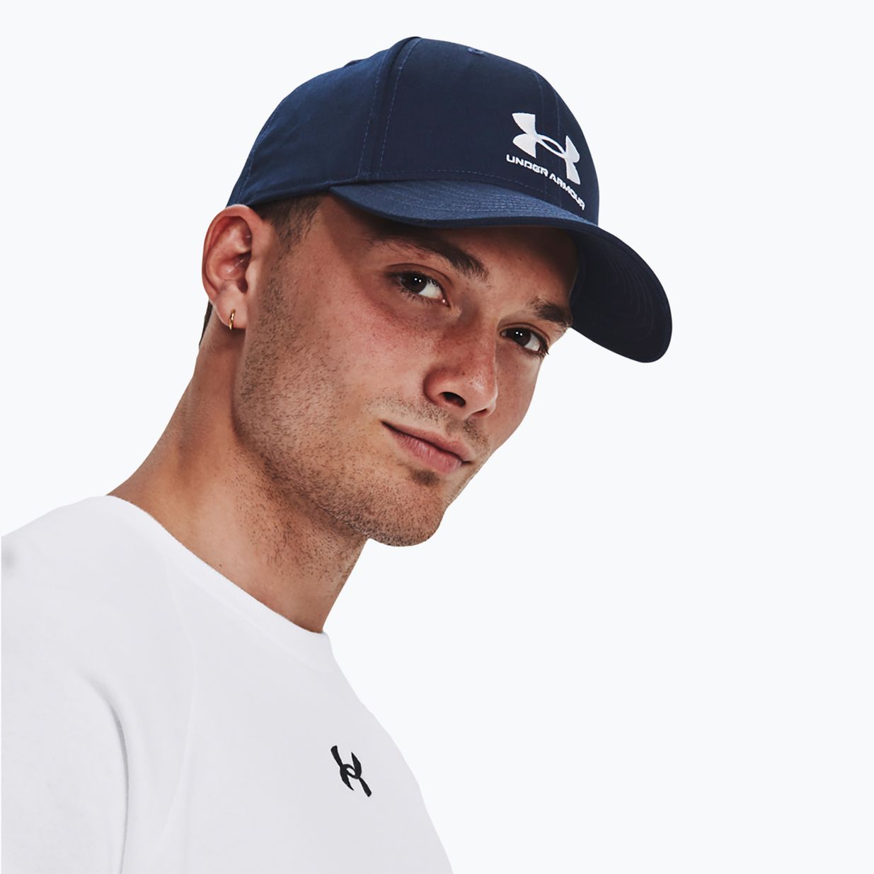 Кепка чоловіча Under Armour Branded Lockup Adj midnight navy/white 3