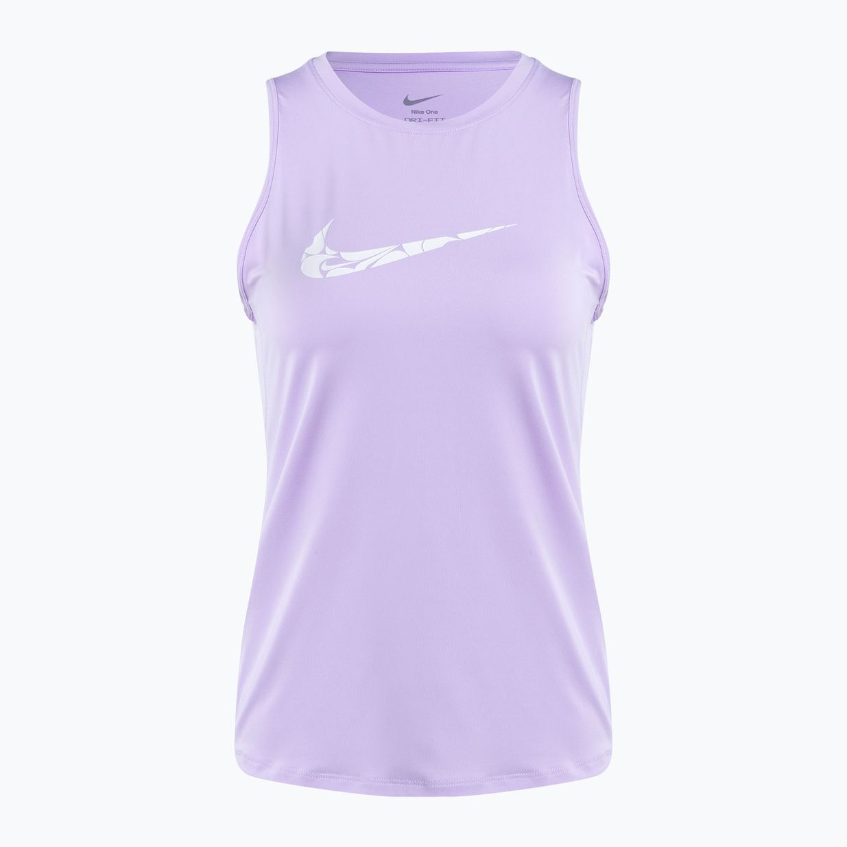 Топ для бігу жіночий Nike One Graphic TT lilac bloom/white