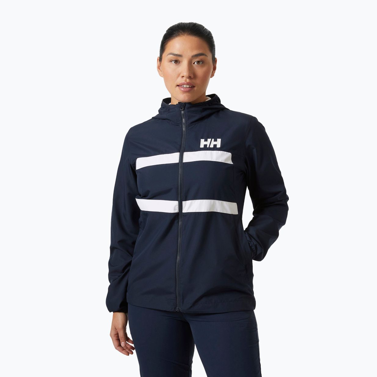 Жіноча вітрильна куртка Helly Hansen Salt Stripe Windbreaker navy