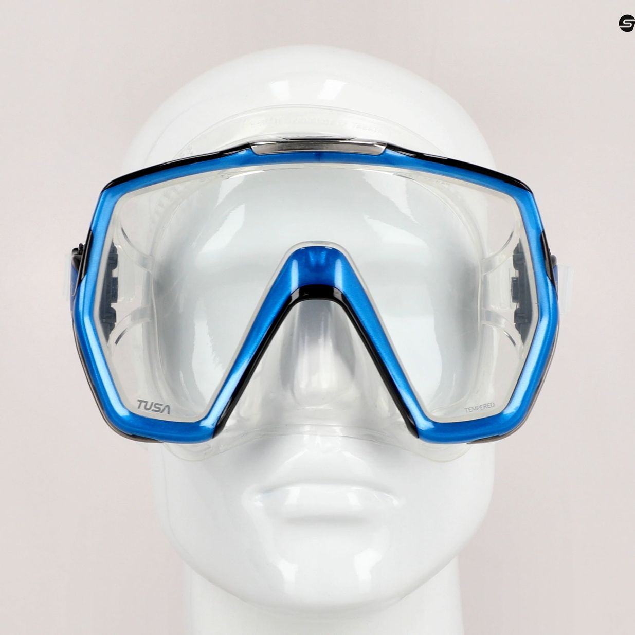 Маска для дайвінгу / підводного плавання TUSA Freedom Hd Mask синьо-безбарвна M-1001 5