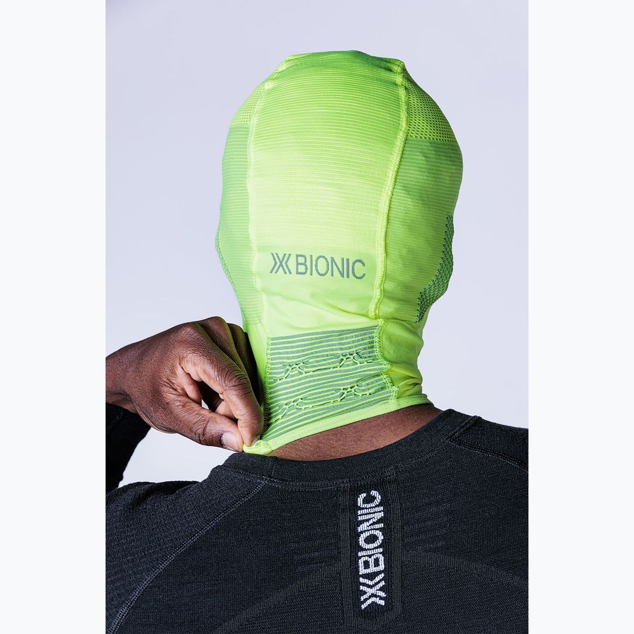 X-Bionic Stormcap hi vis балаклава жовта/сіра 4