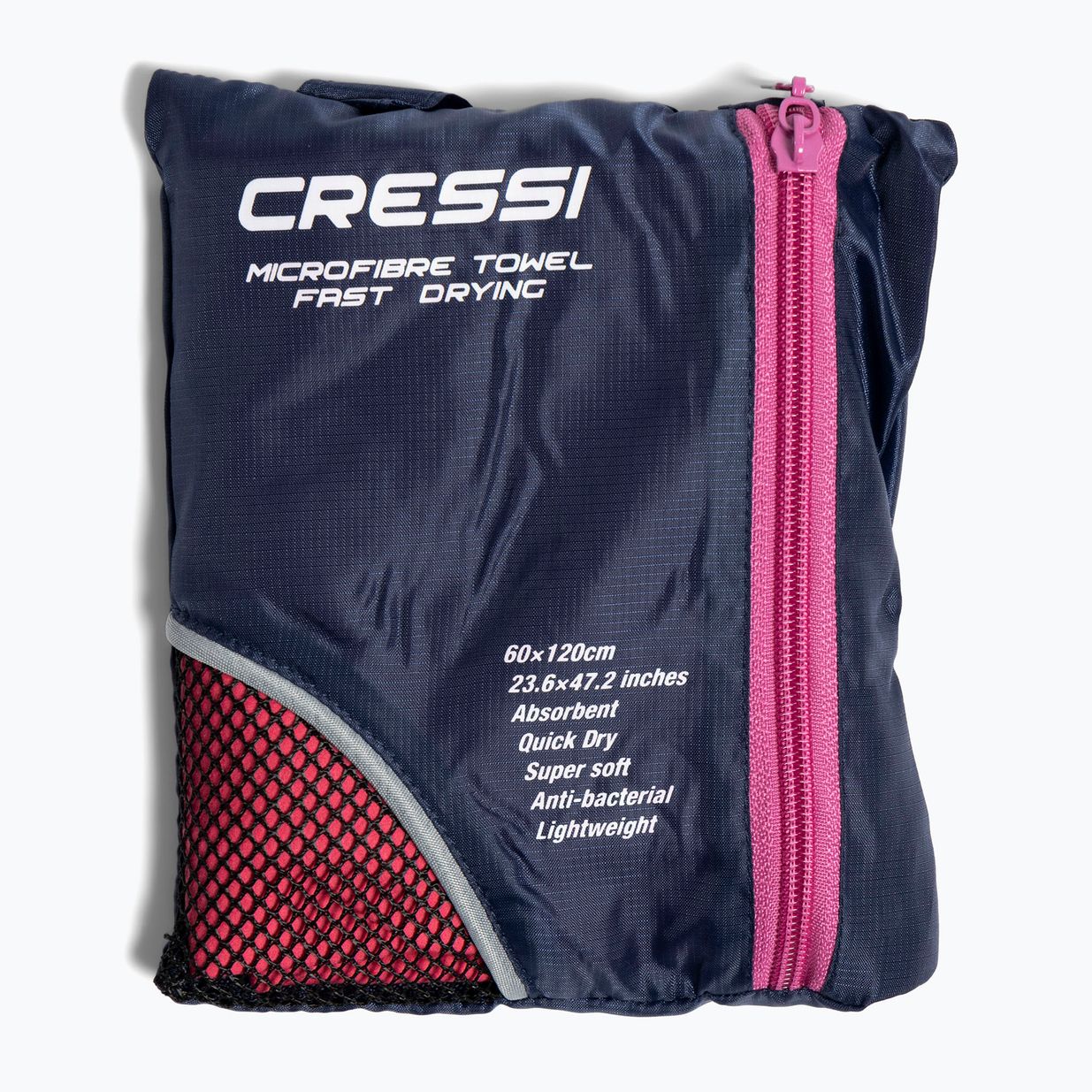 Рушник швидковисихаючий Cressi Microfibre Fast Drying red/azure 5