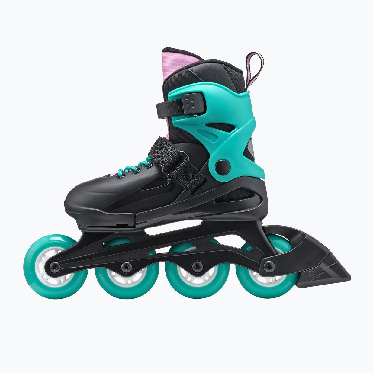 Дитячі роликові ковзани Rollerblade Fury чорні морські/зелені 5