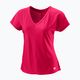Футболка тенісна жіноча Wilson Training V-Neck II рожева WRA809601