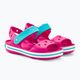 Дитячі сандалі Crocs Crockband цукерково-рожеві/басейн 4