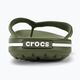 Шльопанці Crocs Crocband Flip армійські зелений/білий 7