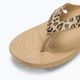 Жіночі шльопанці Crocs Kadee II Leopard / Gold 7