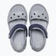 Дитячі сандалі Crocs Crockband світло-сірий / темно-синій 11