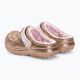 Дитячі шльопанці Crocs Classic Lined Glitter Clog золото/ледь рожевий 4