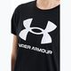 Жіноча футболка Under Armour Rival Logo чорна/біла 4