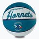 Міні м'яч баскетбольний  Wilson NBA Team Retro Mini Charlotte Hornets WTB3200XBCHA розмір 3