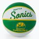 Міні м'яч баскетбольний  Wilson NBA Team Retro Mini Seattle SuperSonics WTB3200XBSEA розмір 3