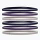 Пов'язки на голову Under Armour Ua Mini Headbands 0,4" 6шт. темно-сині-фіолетові-сірі 1286016-412 5
