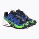 Кросівки для бігу чоловічі Salomon Spikecross 6 GTX black/surf the web/green gecko 4