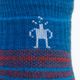 Шкарпетки для трекінгу Smartwool Hike Light Cushion Ankle блакитно-помаранчеві SW001611E18 3