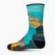 Шкарпетки для трекінгу Smartwool Hike Light Cushion Great Excursion Print Crew блакитно-жовті SW001987150 2