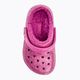 Дитячі шльопанці Crocs Classic Lined Glitter Clog fuchsia fun/multi 7