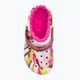 Дитячі шльопанці Crocs Classic Lined Marbled Clog electric pink/multi 7